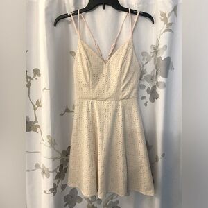 Eyelet Mini Dress